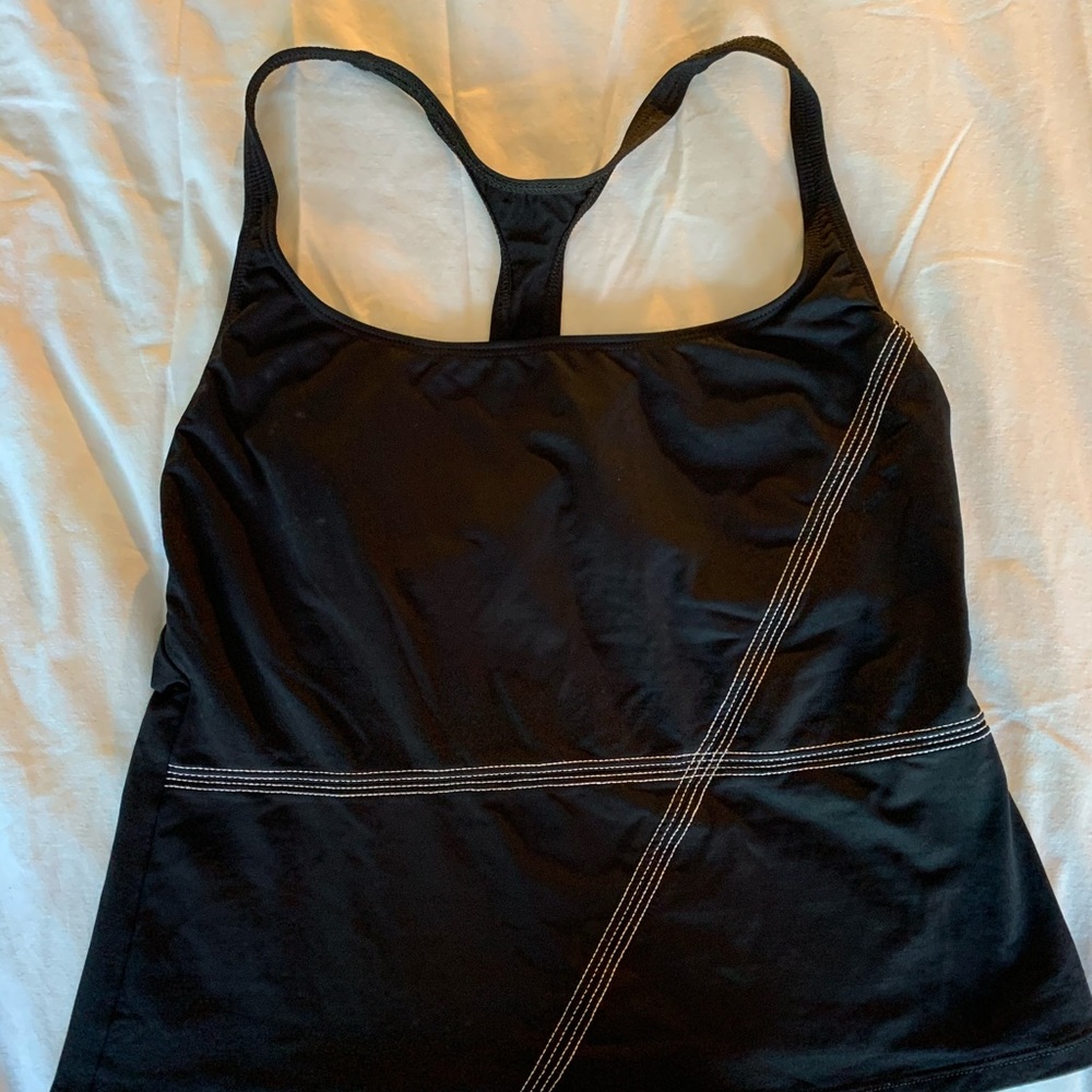 Quality black Nordstrom black tankini top